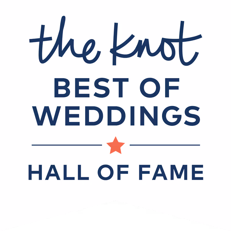 The Knot Best of Weddings Hall of Fame emblem